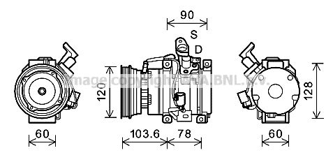 AVA QUALITY COOLING Компрессор, кондиционер TOK631